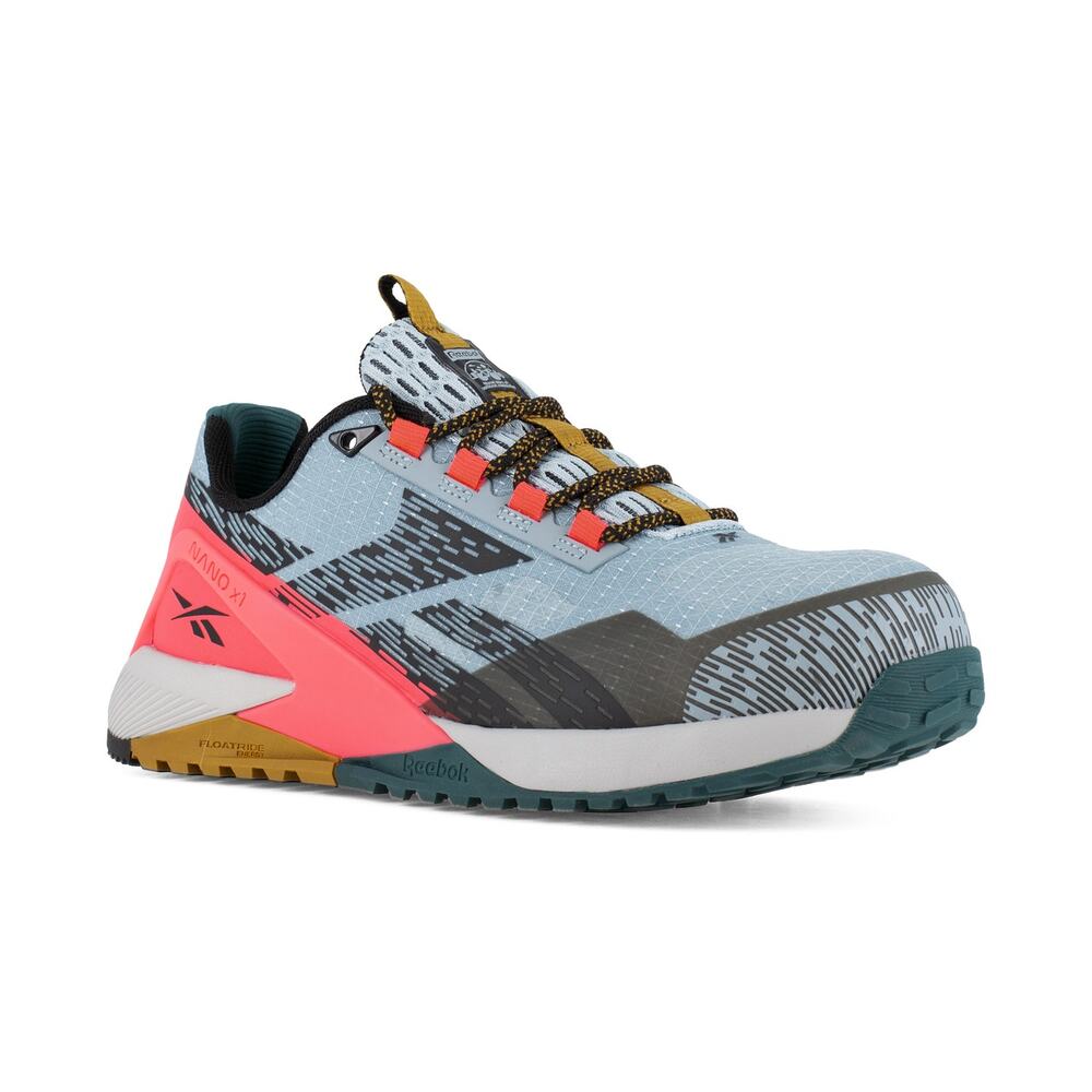 Reebok Women's Athletic Shoes - Light Blue, Coral, Teal, Gray
